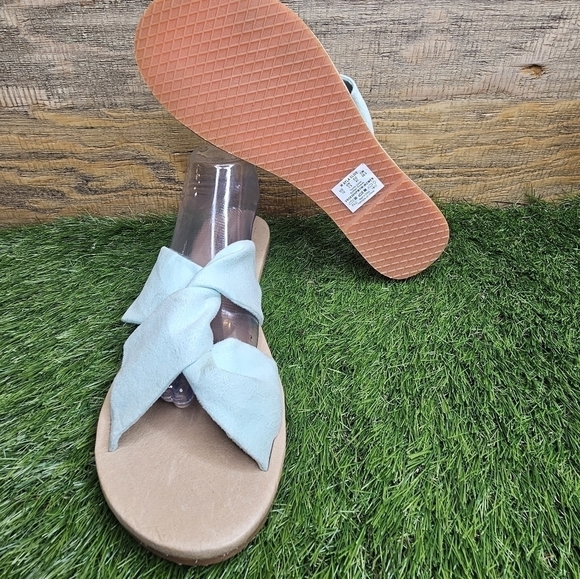New Vans Ayla Slide Green Slip On Slides Flats - Picture 8 of 9